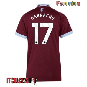 Aston Villa Alejandro Garnacho #17 Prima Maglia Femmina 2026-27 Manica Corta